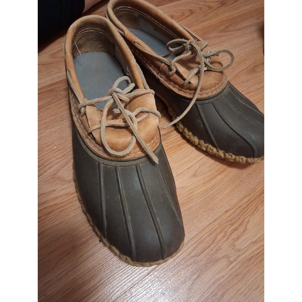 Vintage  LL Bean Low  Duck Boots  Bean Boots 8 FM   Made In  Maine USA